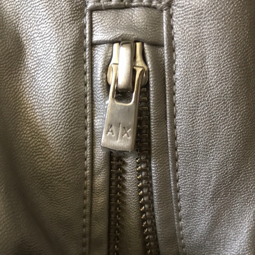 Metallic leather jacket - Picture 3 of 5